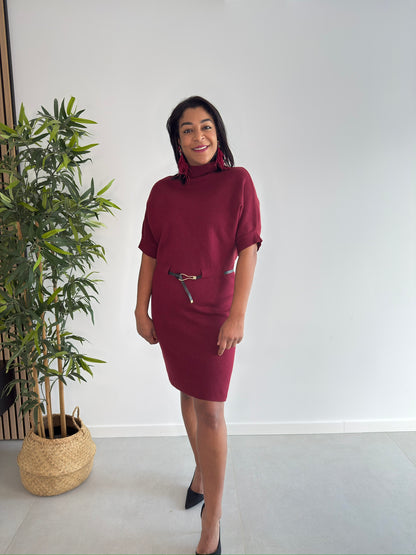 Burgundy dress