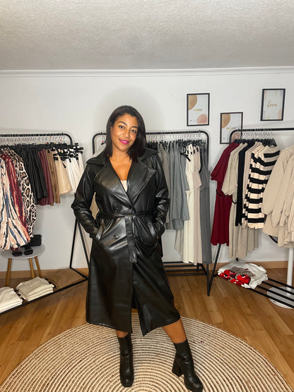 Black trench coat