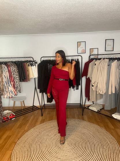 Combinaison diva bordeaux